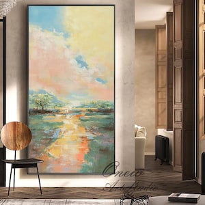 Large Abstract Landscape Oil Painting on Canvas Original - Etsy