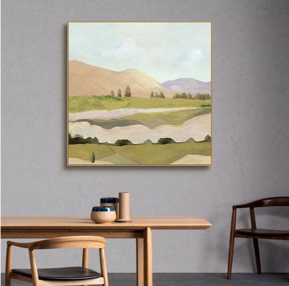 Large Abstract Landscape Oil Painting on Canvas Original and | Etsy