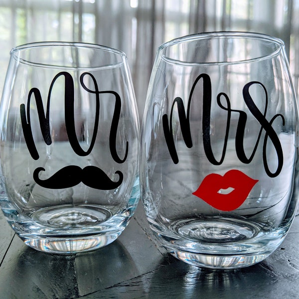 Mustache Wine Glass Etsy