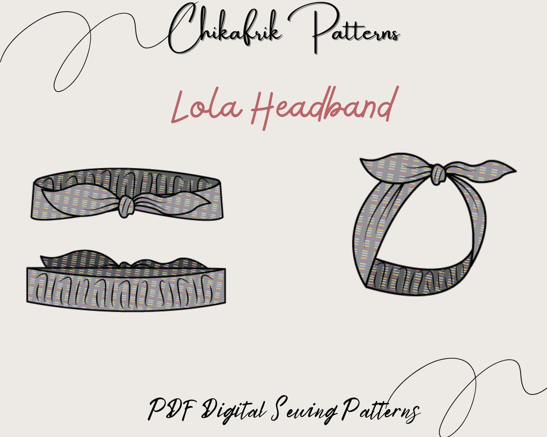 Knot Headband Sewing Pattern Baby Headband PDF Pattern 7 Sizes Newborn