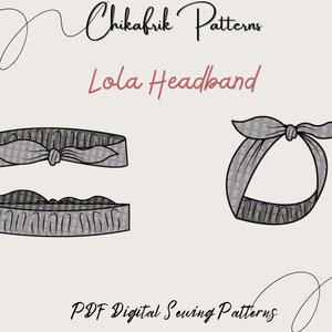 Knot headband sewing pattern - baby headband PDF pattern - 7 sizes Newborn to Adult- Baby headbands, baby girl headband - bow headband