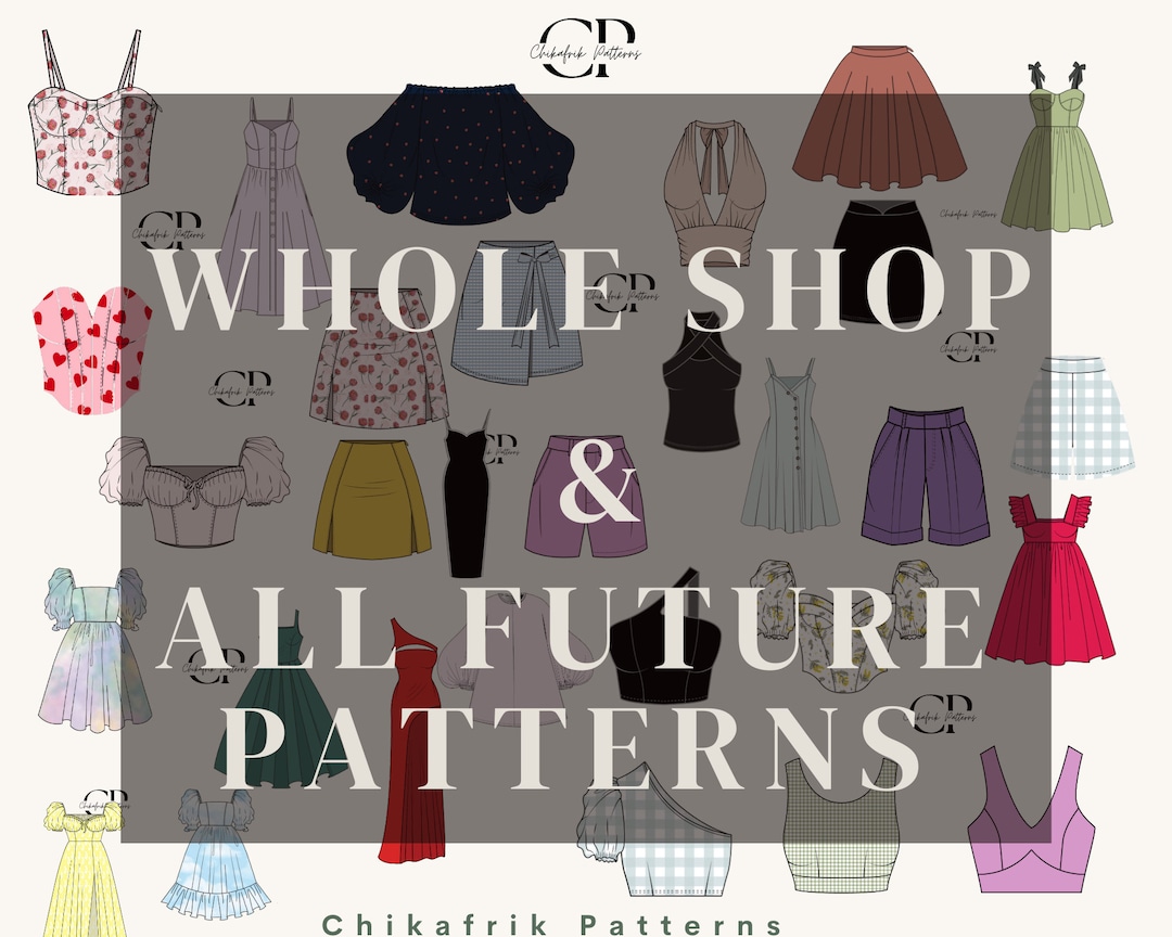 Whole Shop and Future Sewing Pattern Bundle: 150+ Women's Patterns, All ...