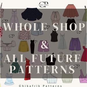WHOLE SHOP Bundle Sewing  Lifetime Access, Multi-Size|Over 150 sewing pattern|PDF sewing pattern Pattern for Women, Beginner Sewing Patterns