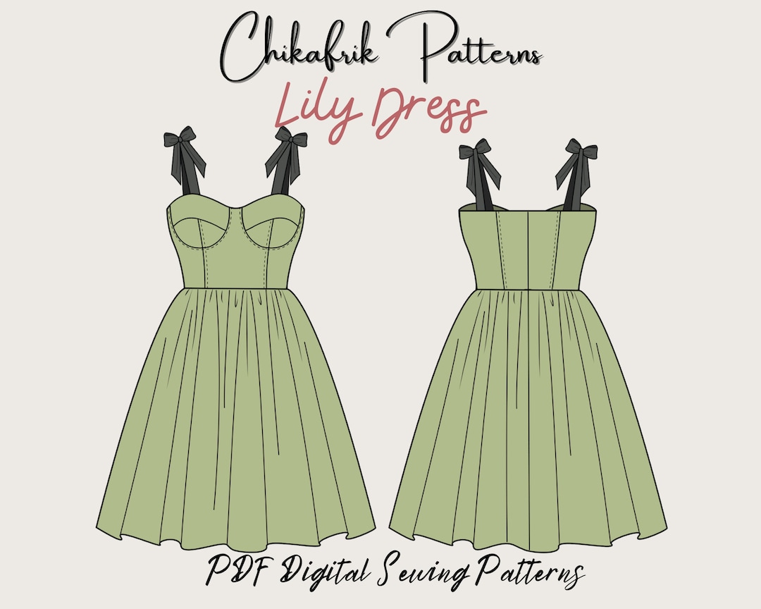 Bustier Dress Pattern| Sewing Pattern|7sizes XXS Xxl|bustier Bustier Dress Pattern| Sewing Pattern|7sizes XXS Xxl|bustier