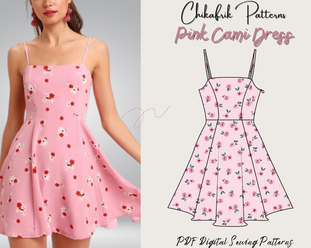 Cami Mini Dress Patternskater Dress Patterndarling Dresswomen Dress ...