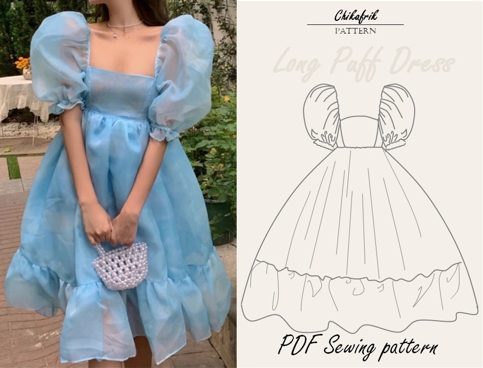 Selkie Puff Dress Patternselkie Patternbabydoll Sewing Etsy UK