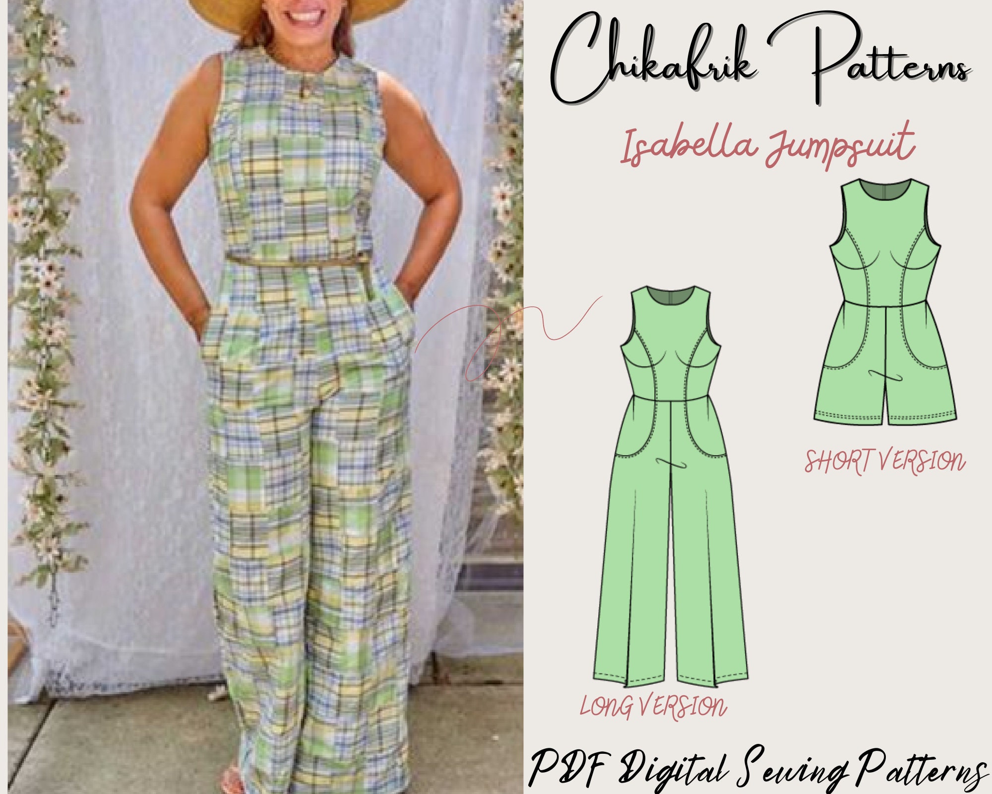 42 Jumpsuit sewing patterns ideas  sewing patterns, jumpsuit pattern sewing,  jumpsuit