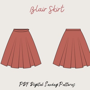 Mini Skirt Pattern7 Sizespdf Sewing Patternwomen High Waisted ...