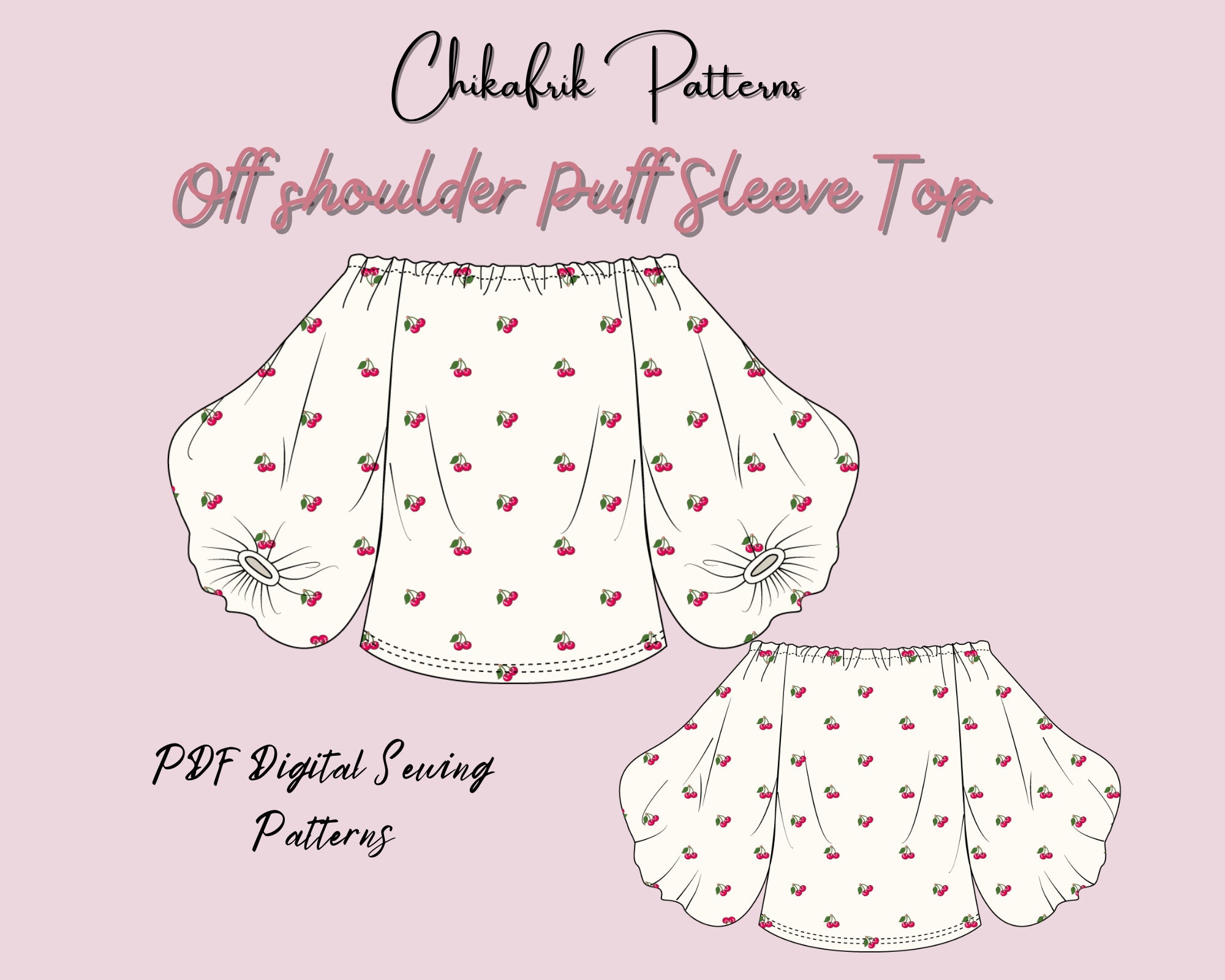 Perfect Puff Sleeve Top PDF Sewing Pattern