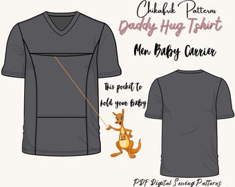 Men's Baby Carrier T-shirt Sewing Pattern (PDF Download)