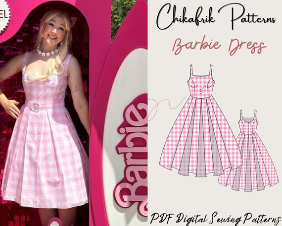 Barbie Dress Pattern PDF Sewing Pattern Digital Pattern 13sizes