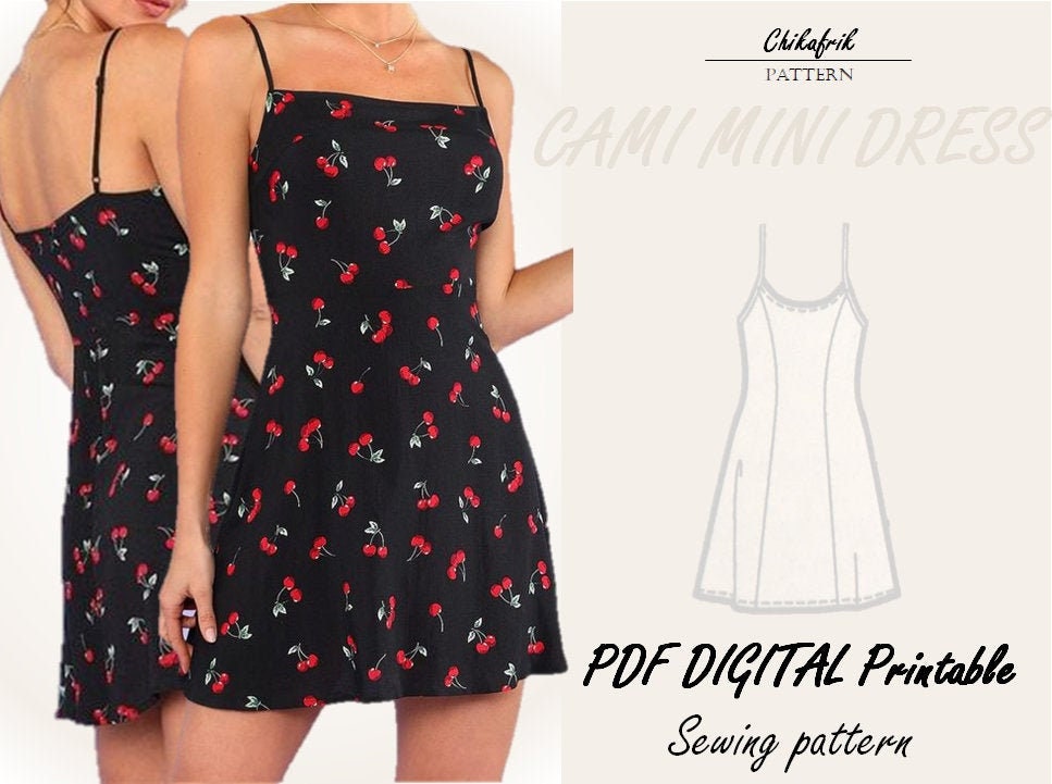 Dress Pattern PDF Sewing Patterninstant 