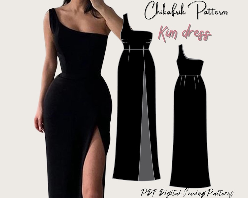 green emerald velvet dress Look And Feel Your Best In This One Shoulder Dress Pattern –  GeorgettePatterns main image 1