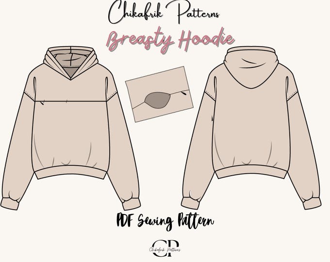 Breasty Hoodie Pattern|Breastfeeding Hoodie pattern|women hoodie nursing sewing pattern|Breastfeeding sewing pattern|Pregnant pattern