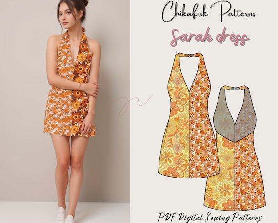 Sarah Halter Dress Sewing Pattern | Women's Summer Dress (PDF Pattern)