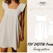 Ruffled strap dress pattern| 7 sizes XXS to XXL|summer dress pattern |pdf printable sewing pattern| women pattern| beach dress pattern