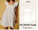 Ruffled strap dress pattern| 7 sizes XXS to XXL|summer dress pattern |pdf printable sewing pattern| women pattern| beach dress pattern