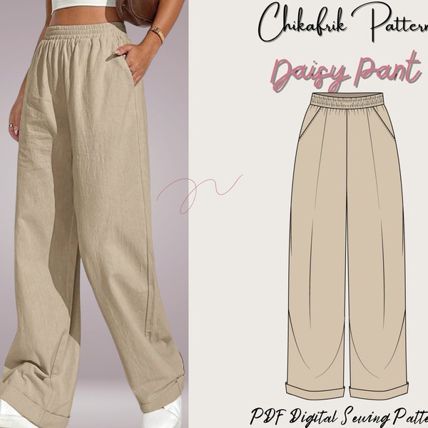 Palazzo Pant Pattern - Etsy