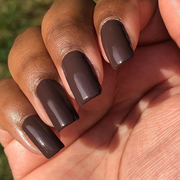 Petit Four Brown Creme Nail Polish Infused with Argan Oil