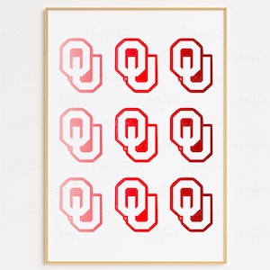 University of Oklahoma OU Wall Print Poster