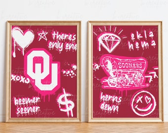 Muurposters OU University of Oklahoma
