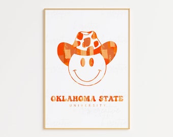 OSU Oklahoma State University Smiley muur print posters