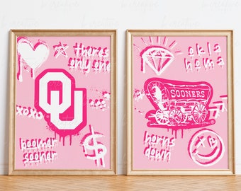 Muurposters OU University of Oklahoma