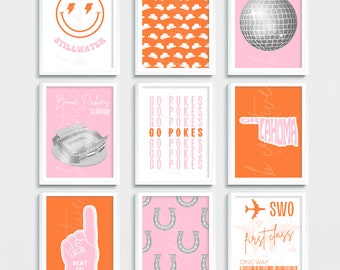 Muurposters met OSU Oklahoma State University