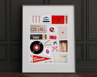 Vintage luciferposter OU University of Oklahoma