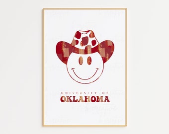 Smiley-muurposters van de Universiteit van Oklahoma