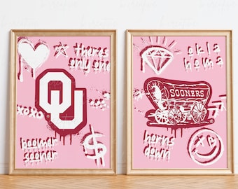 Pósteres de la Universidad de Oklahoma para imprimir en la pared