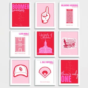 OU University of Oklahoma Wall Print Posters