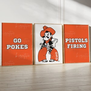 OSU Oklahoma State University Wall Print Posters