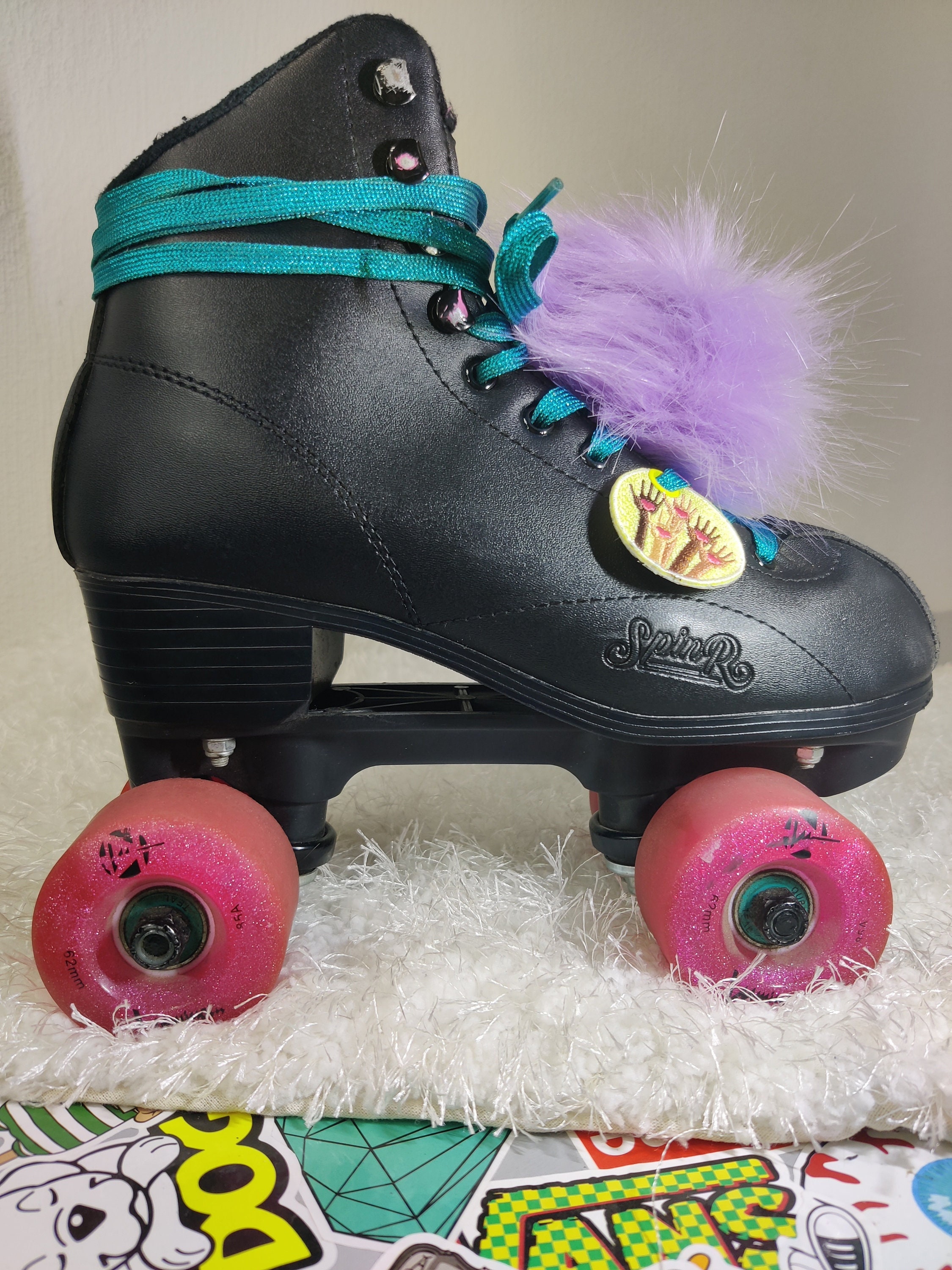 Skates With Pom Poms