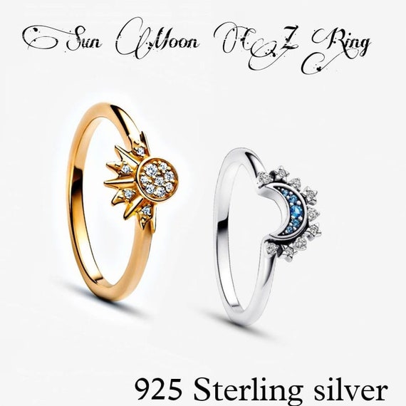 Celestial Sun & Moon Ring Set