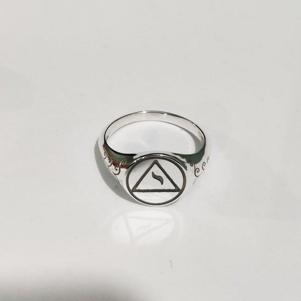 925 Sterling Silver Ring, Signet of truth, Universal ring, Engraved ring, Signet of  Zerubbabel Silver Signet Ring, Triangle Hebrew Letter