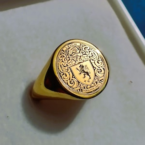 Armoiries, écusson familial personnalisé, écusson familial personnalisé, bague chevalière ovale en argent 925 pour homme, cadeau pour elle et lui