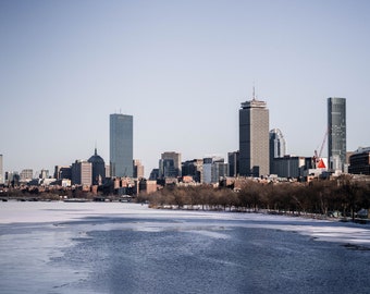 boston skyline - wall print of Boston, MA - photograph of Boston skyline - wall art and home decor - boston travel print