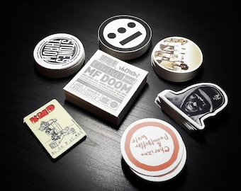 HIP HOP Stickers Assorted Promotional Sticker Set. Hip Hop Collectibles, Music Collectibles