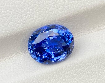 Unheated Blue Sapphire - 4.51 Cts | 10.5 X 8.60 X 5.85 mm Mixed Cut & Louple Clean Blue Sapphire Loose Gemstone | Certified Blue Sapphire