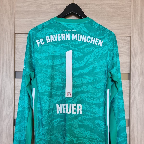 Bayern Munich 2019/2020 NEUER Goalkeeper Football Soccer Shirt Jersey GK FC Germany Deutschland Bundesliga Longsleeve EH4243 shirtsUA