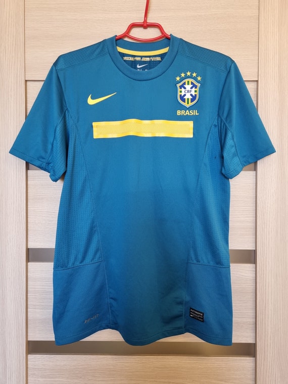 Brasil Brazil Futbol Soccer Green Embroidered Short Sleeve T Shirt 2XL