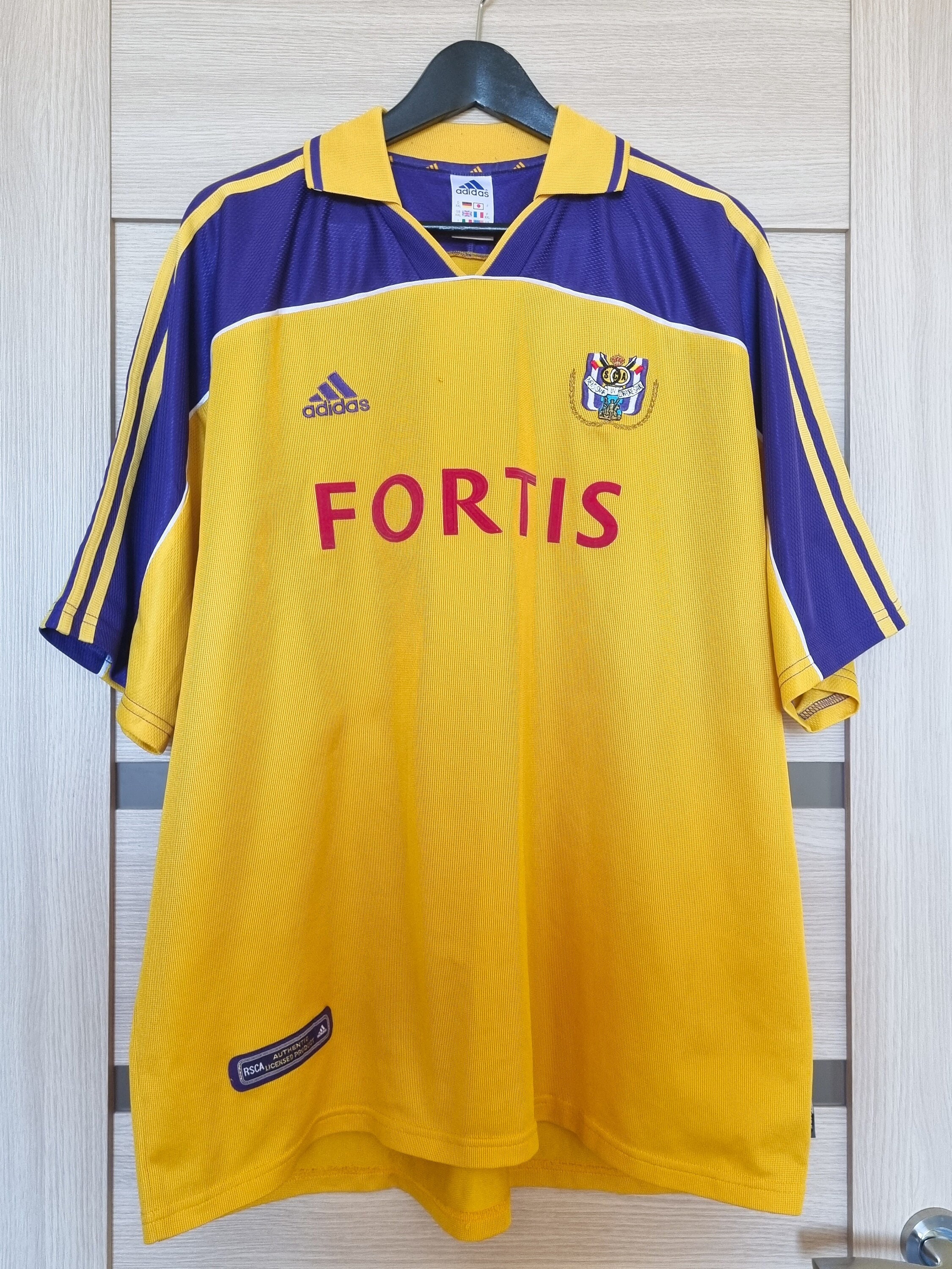 1993-1994 RSC Anderlecht Retro Vintage Rare Jersey Shirt Away Adidas M BNWT