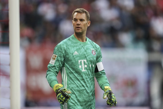 Bayern Munchen No1 Neuer Green Goalkeeper Long Sleeves Jersey