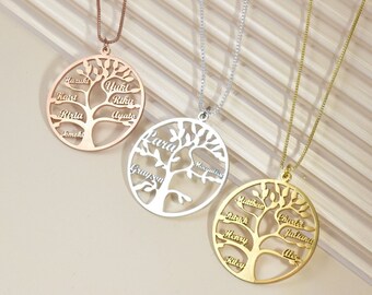 Family Tree Necklace - Etsy