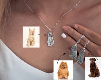 necklace with pets picture