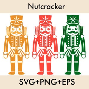 Nussknacker svg Bundle, Nussknacker Silhouette, Nussknacker Cut Files für Cricut, Nussknacker Clipart, Weihnachtsdekor svg, Nussknacker Vektor