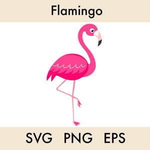 Flamingo SVG, Flamingo Clipart, Flamingo Cut File, Cricut Cut Files, Cricut Design Space, svg, eps, vector flamingo, cutting files, flamingo