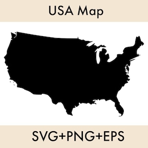 USA Map SVG, Map Svg, States Svg, United States Svg, States Map Svg, States Clipart, USA Map Cricut, States Map Clipart, Instant Download