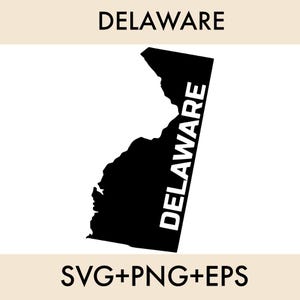 Delaware State SVG bundle, Delaware Clipart, Delaware Outline, Delaware PNG, Delaware Vector- Instant Download